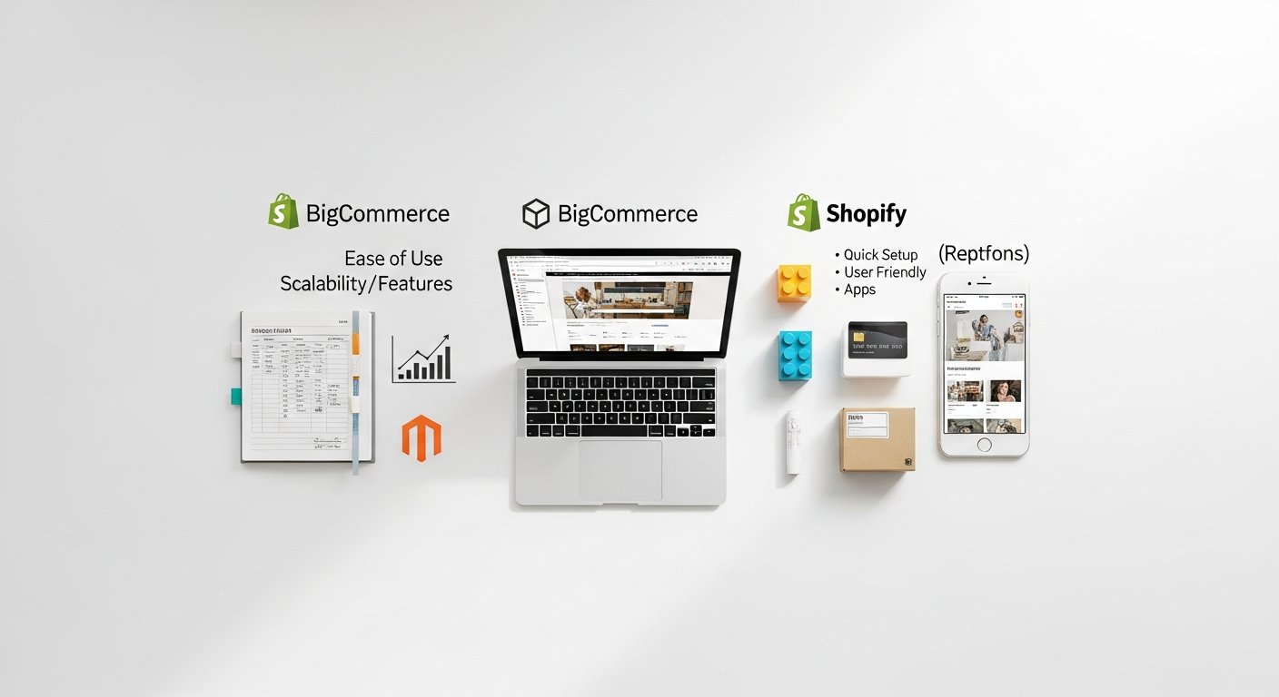 shopify vs bigcommerce vs magento - photo 2 illustration