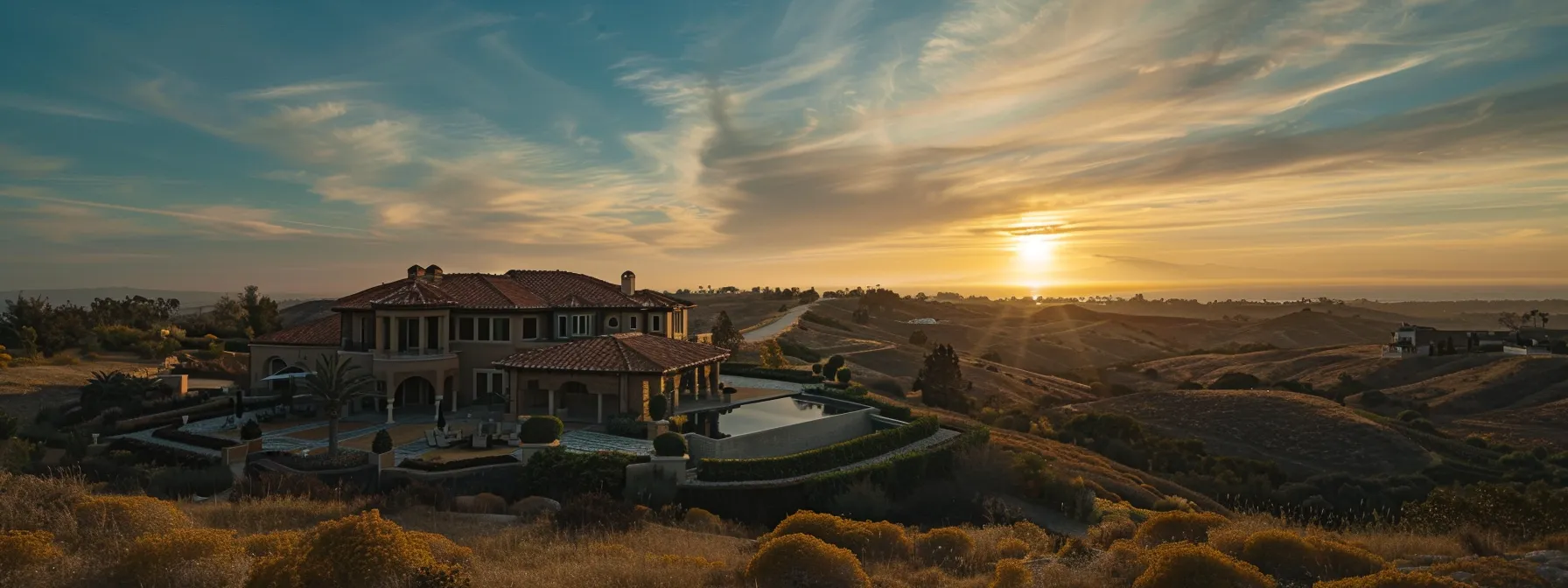 a luxury estate overlooking the vast landscape of morro hills oceanside.