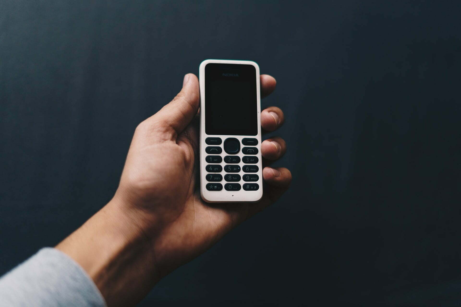 a person holding a cell phone