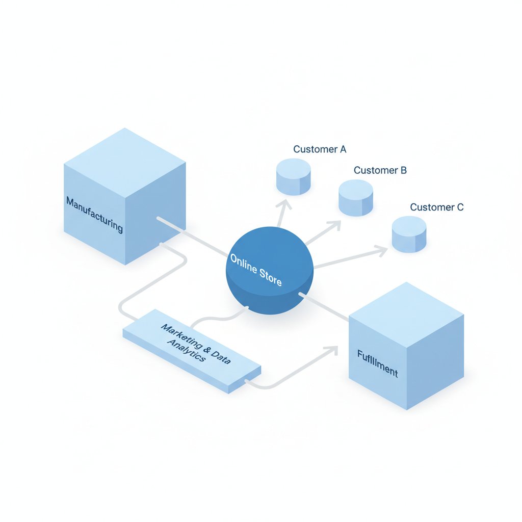 d2c business model - infographic 4 illustration